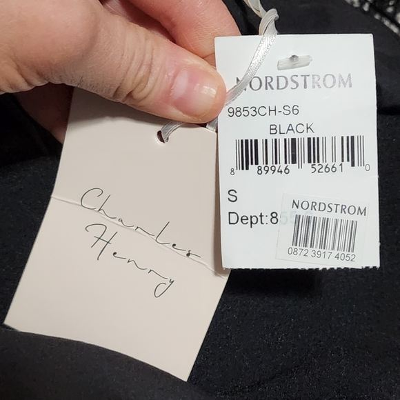 CHARLES HENRY Dress Womens Small Black Off Shoulder Ruffle Cocktail Evening - Picture 6 of 10